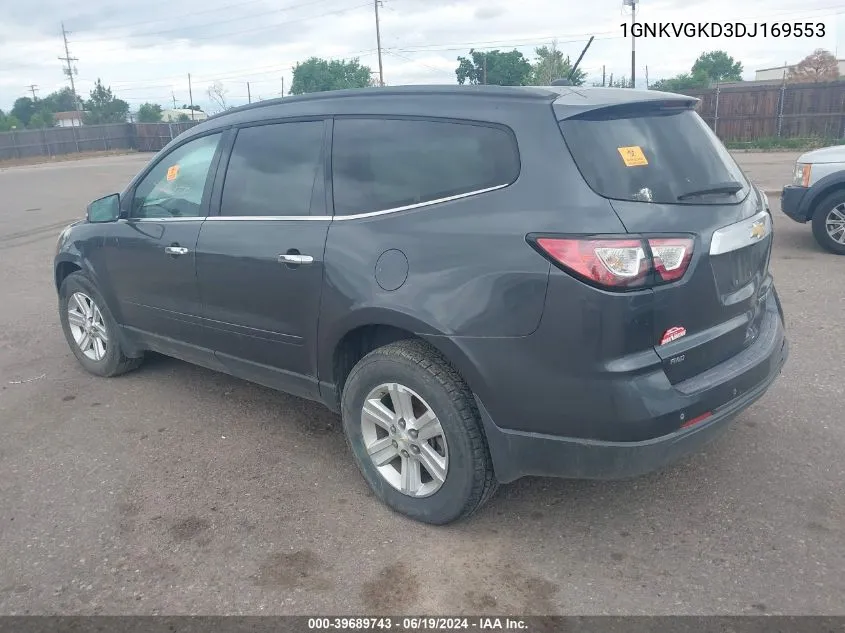 1GNKVGKD3DJ169553 2013 Chevrolet Traverse 1Lt