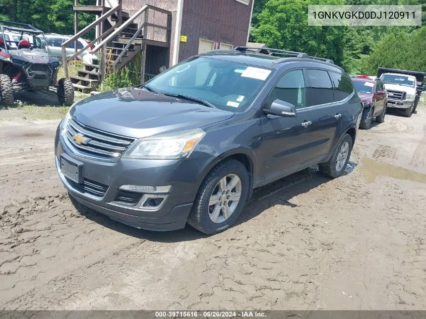 1GNKVGKD0DJ120911 2013 Chevrolet Traverse 1Lt