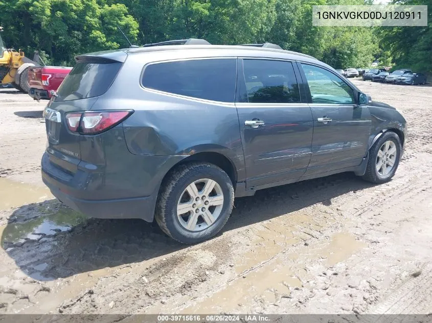 2013 Chevrolet Traverse 1Lt VIN: 1GNKVGKD0DJ120911 Lot: 39715616