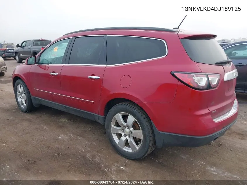 1GNKVLKD4DJ189125 2013 Chevrolet Traverse Ltz