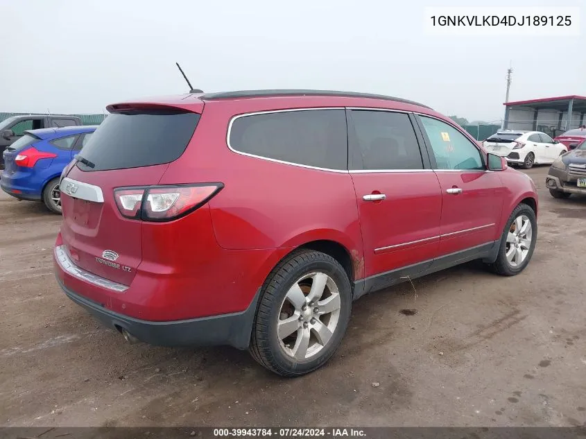 1GNKVLKD4DJ189125 2013 Chevrolet Traverse Ltz