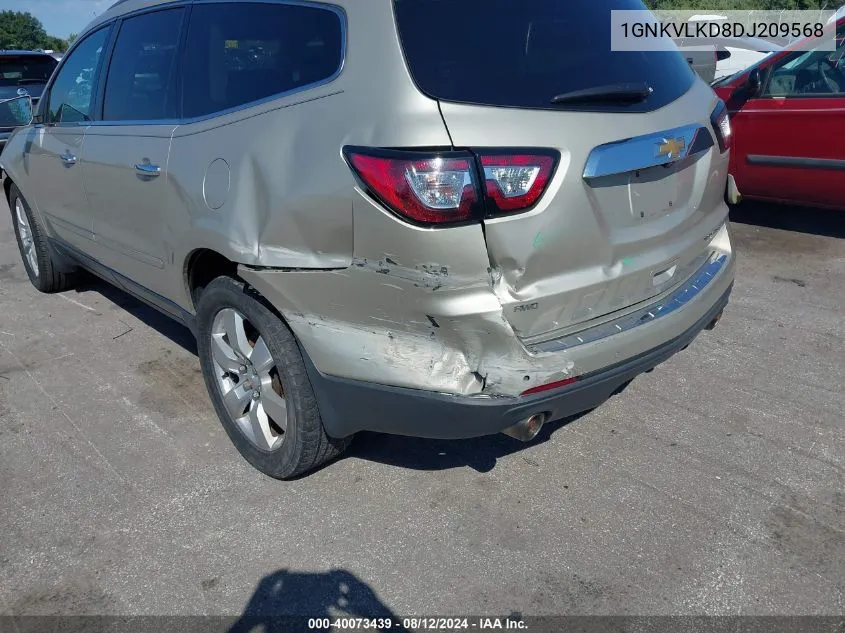 2013 Chevrolet Traverse Ltz VIN: 1GNKVLKD8DJ209568 Lot: 40073439