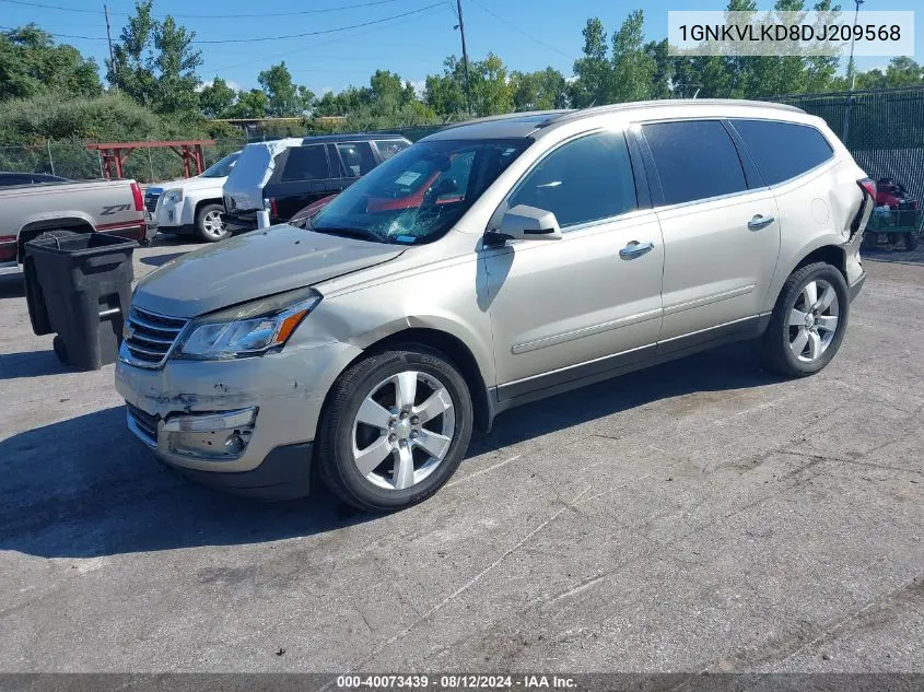 2013 Chevrolet Traverse Ltz VIN: 1GNKVLKD8DJ209568 Lot: 40073439