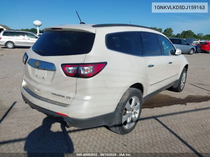 2013 Chevrolet Traverse Ltz VIN: 1GNKVLKD5DJ159163 Lot: 40083932