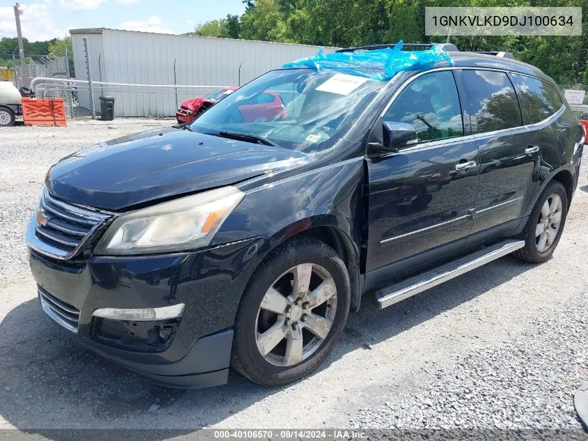 2013 Chevrolet Traverse Ltz VIN: 1GNKVLKD9DJ100634 Lot: 40106570