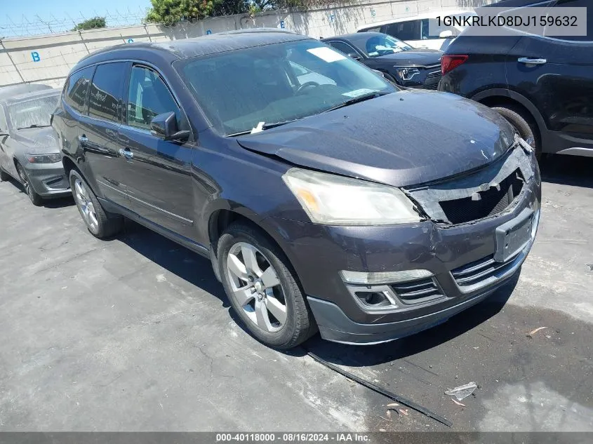 2013 Chevrolet Traverse Ltz VIN: 1GNKRLKD8DJ159632 Lot: 40118000