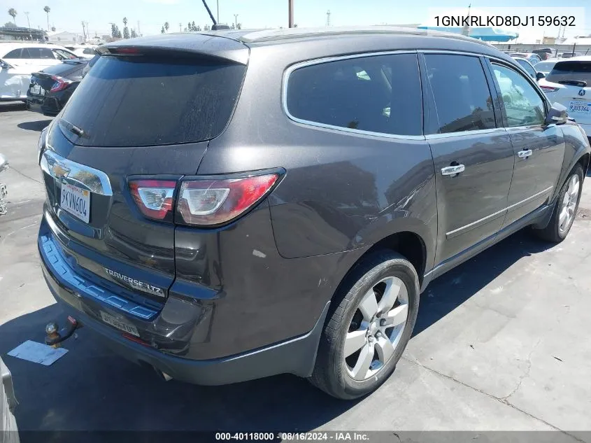 1GNKRLKD8DJ159632 2013 Chevrolet Traverse Ltz