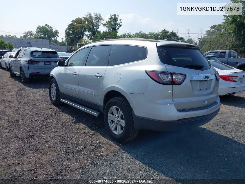 2013 Chevrolet Traverse 1Lt VIN: 1GNKVGKD1DJ217678 Lot: 40174085