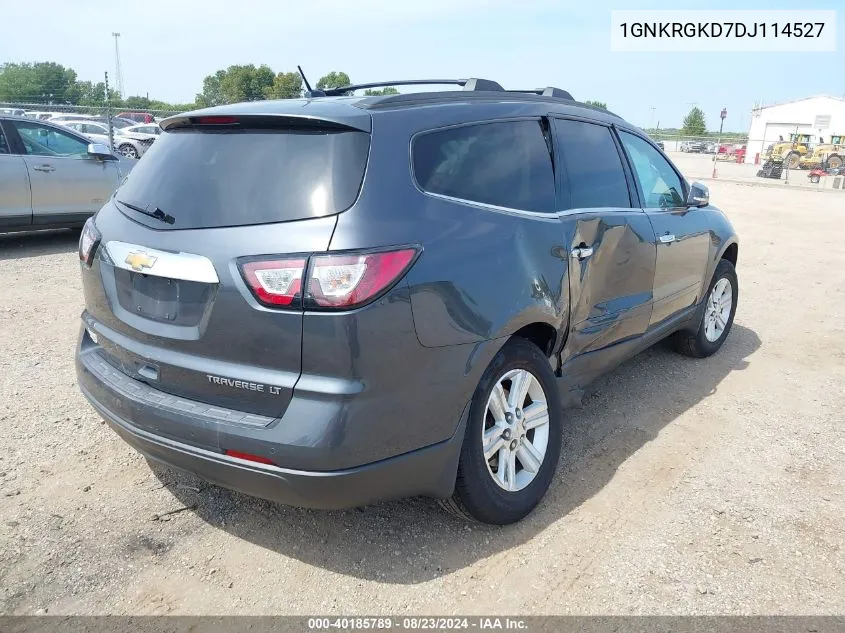 2013 Chevrolet Traverse 1Lt VIN: 1GNKRGKD7DJ114527 Lot: 40185789