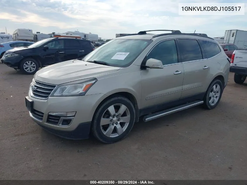 2013 Chevrolet Traverse Ltz VIN: 1GNKVLKD8DJ105517 Lot: 40209350