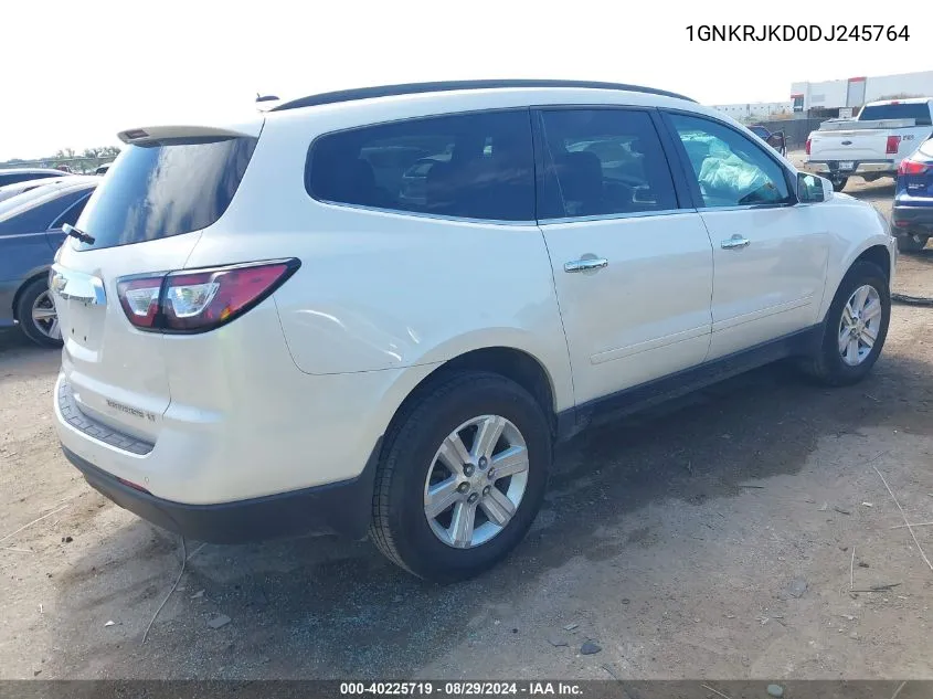 1GNKRJKD0DJ245764 2013 Chevrolet Traverse 2Lt