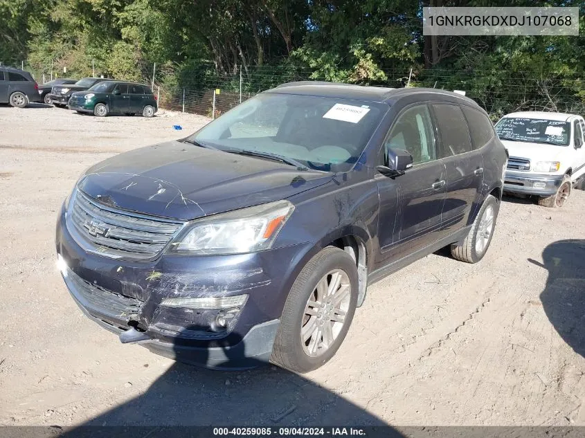 2013 Chevrolet Traverse Lt VIN: 1GNKRGKDXDJ107068 Lot: 40259085