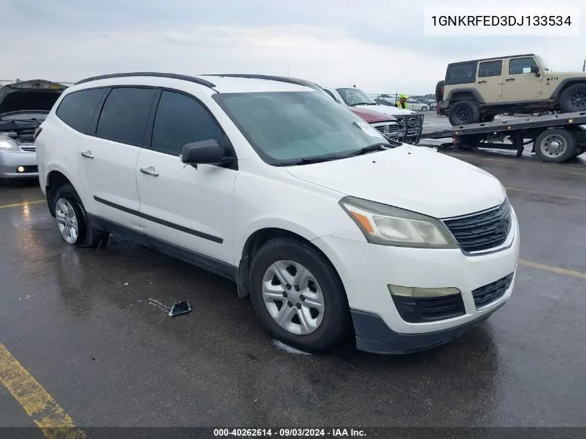 2013 Chevrolet Traverse Ls VIN: 1GNKRFED3DJ133534 Lot: 40262614