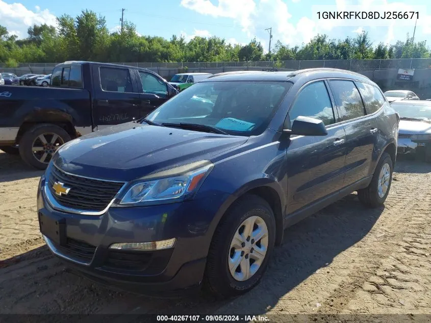 2013 Chevrolet Traverse Ls VIN: 1GNKRFKD8DJ256671 Lot: 40267107