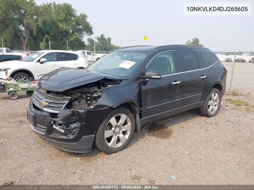 2013 Chevrolet Traverse Ltz VIN: 1GNKVLKD4DJ265605 Lot: 40300173