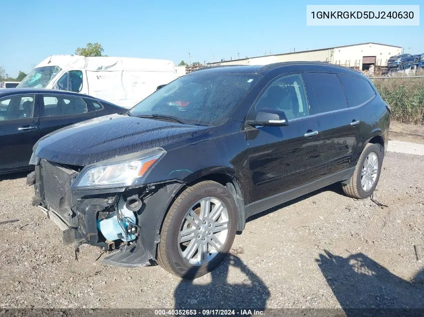 2013 Chevrolet Traverse Lt VIN: 1GNKRGKD5DJ240630 Lot: 40352653