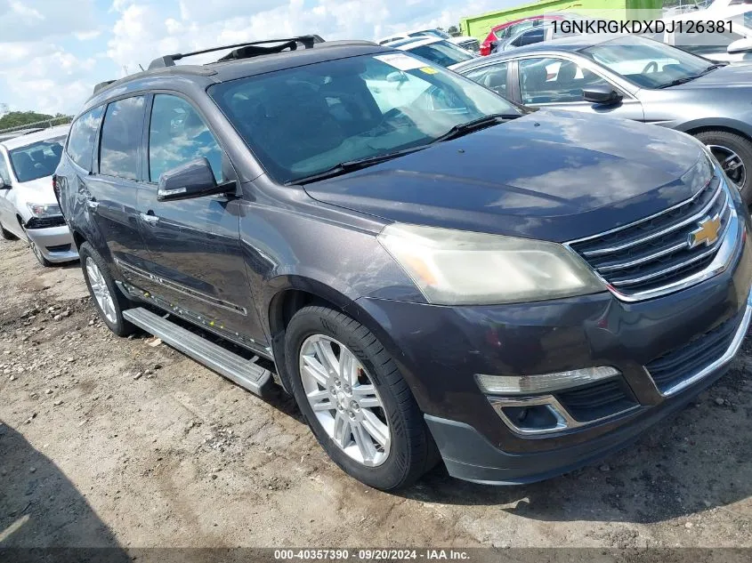 1GNKRGKDXDJ126381 2013 Chevrolet Traverse 1Lt