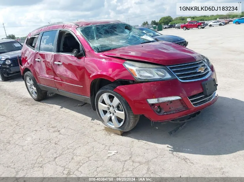 2013 Chevrolet Traverse Ltz VIN: 1GNKRLKD6DJ183234 Lot: 40384755