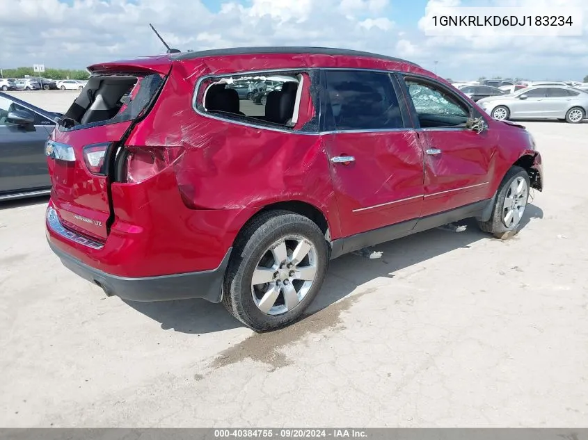 2013 Chevrolet Traverse Ltz VIN: 1GNKRLKD6DJ183234 Lot: 40384755