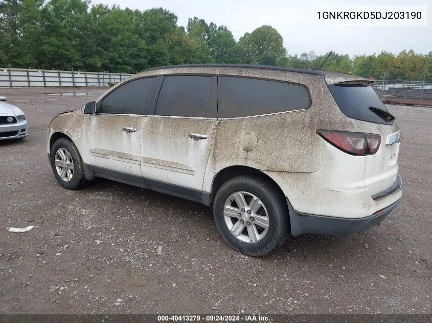 1GNKRGKD5DJ203190 2013 Chevrolet Traverse Lt