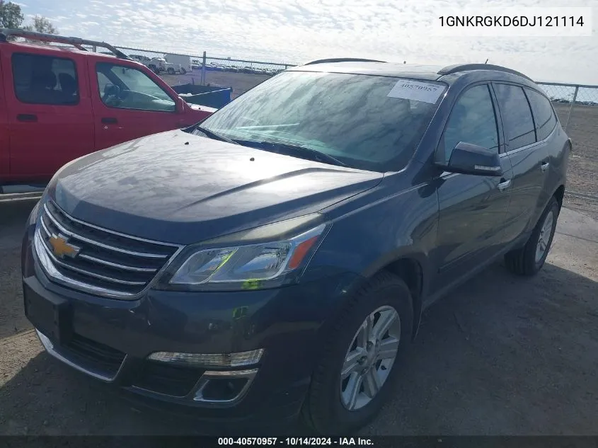 1GNKRGKD6DJ121114 2013 Chevrolet Traverse 1Lt