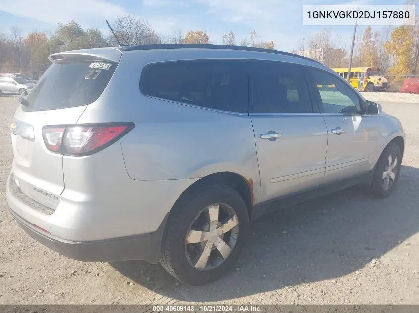 2013 Chevrolet Traverse Lt VIN: 1GNKVGKD2DJ157880 Lot: 40609143