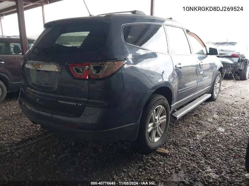 2013 Chevrolet Traverse 1Lt VIN: 1GNKRGKD8DJ269524 Lot: 40776645