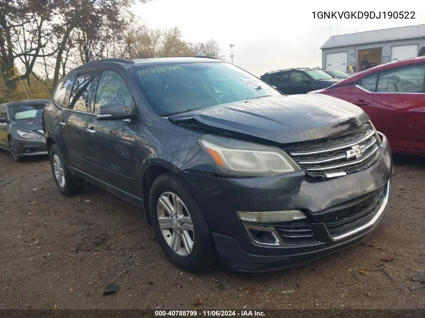 2013 Chevrolet Traverse 1Lt VIN: 1GNKVGKD9DJ190522 Lot: 40788799