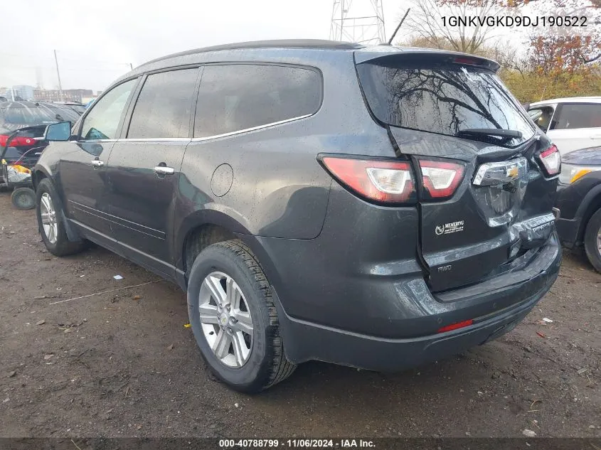 2013 Chevrolet Traverse 1Lt VIN: 1GNKVGKD9DJ190522 Lot: 40788799