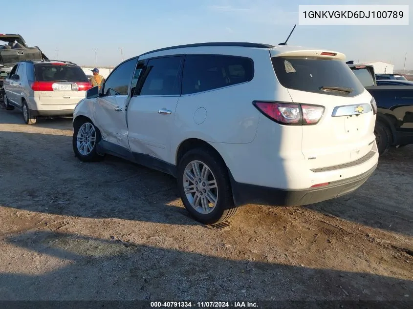 2013 Chevrolet Traverse 1Lt VIN: 1GNKVGKD6DJ100789 Lot: 40791334