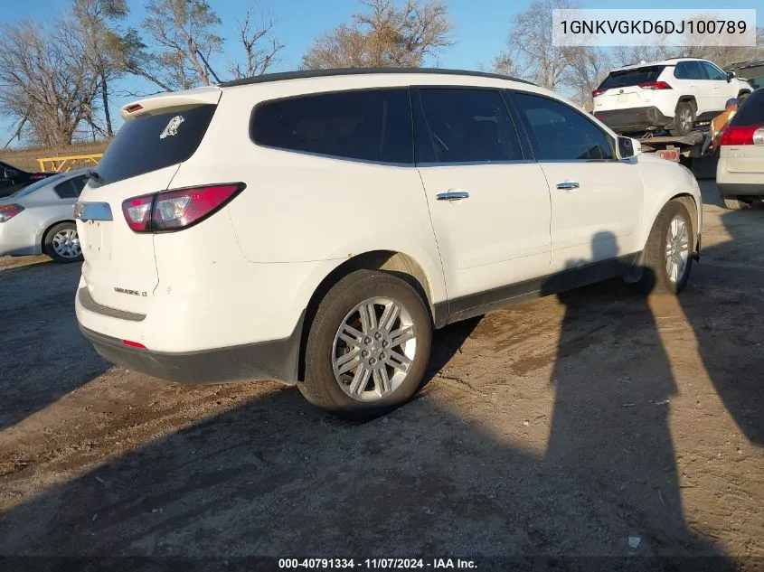 2013 Chevrolet Traverse 1Lt VIN: 1GNKVGKD6DJ100789 Lot: 40791334