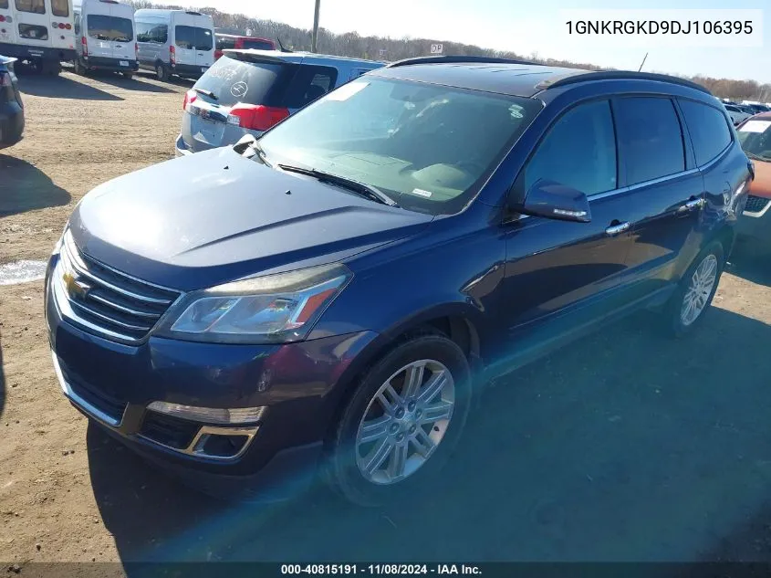 2013 Chevrolet Traverse 1Lt VIN: 1GNKRGKD9DJ106395 Lot: 40815191