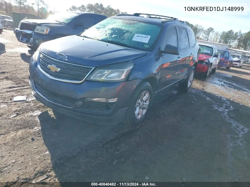 1GNKRFED1DJ148999 2013 Chevrolet Traverse Ls