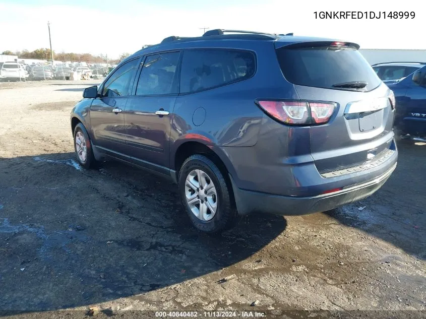 1GNKRFED1DJ148999 2013 Chevrolet Traverse Ls