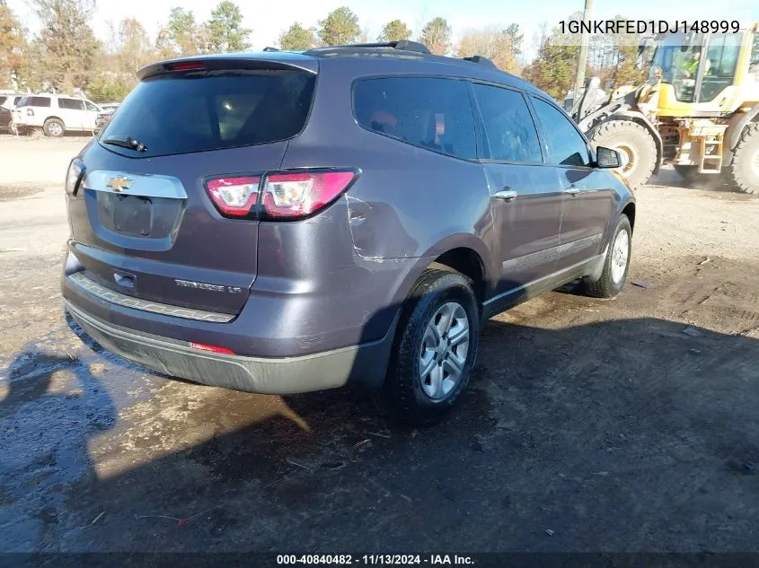 1GNKRFED1DJ148999 2013 Chevrolet Traverse Ls