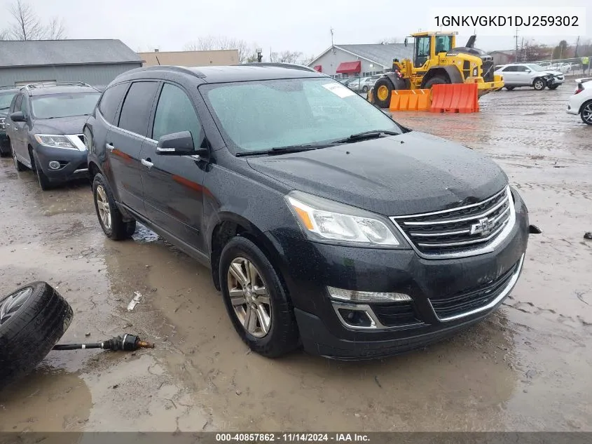 2013 Chevrolet Traverse 1Lt VIN: 1GNKVGKD1DJ259302 Lot: 40857862