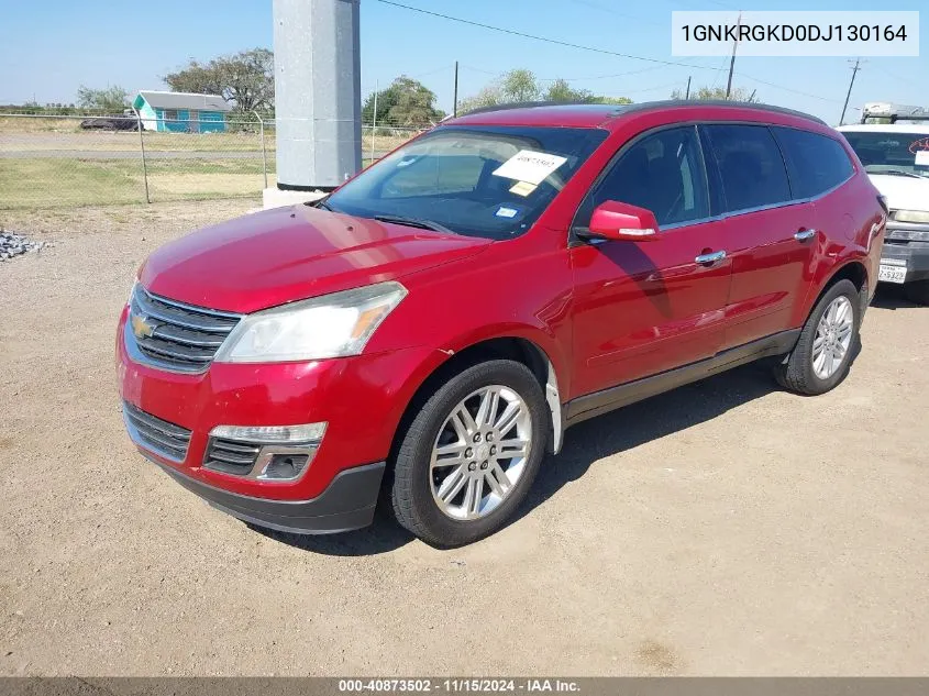 2013 Chevrolet Traverse 1Lt VIN: 1GNKRGKD0DJ130164 Lot: 40873502