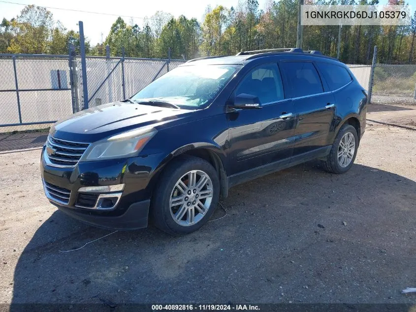 2013 Chevrolet Traverse 1Lt VIN: 1GNKRGKD6DJ105379 Lot: 40892816