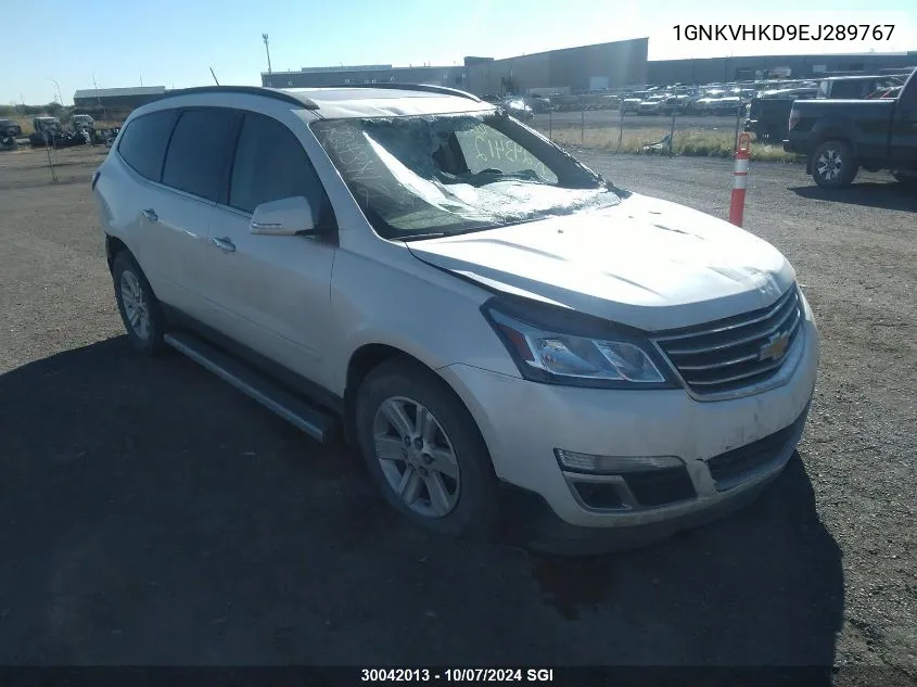 2014 Chevrolet Traverse Lt VIN: 1GNKVHKD9EJ289767 Lot: 30042013