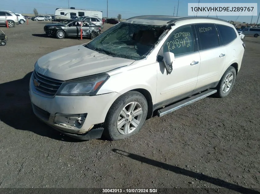 1GNKVHKD9EJ289767 2014 Chevrolet Traverse Lt