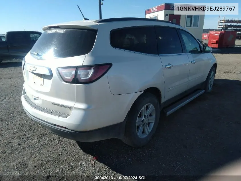 2014 Chevrolet Traverse Lt VIN: 1GNKVHKD9EJ289767 Lot: 30042013