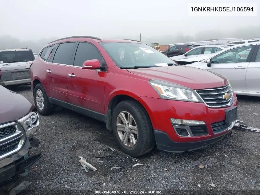 1GNKRHKD5EJ106594 2014 Chevrolet Traverse 2Lt