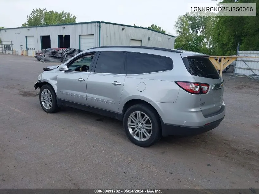 2014 Chevrolet Traverse 1Lt VIN: 1GNKRGKD2EJ350066 Lot: 39491782