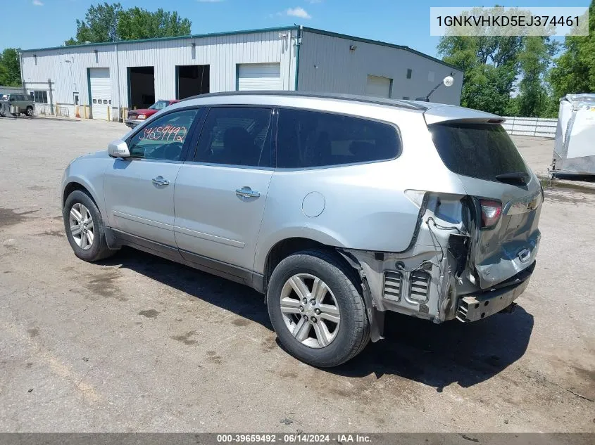 2014 Chevrolet Traverse 2Lt VIN: 1GNKVHKD5EJ374461 Lot: 39659492