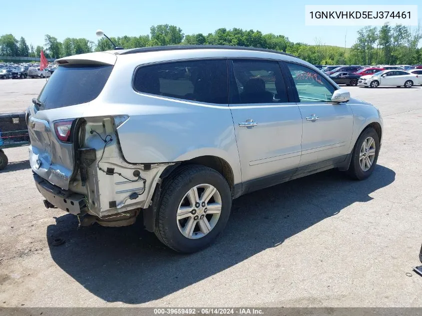 1GNKVHKD5EJ374461 2014 Chevrolet Traverse 2Lt