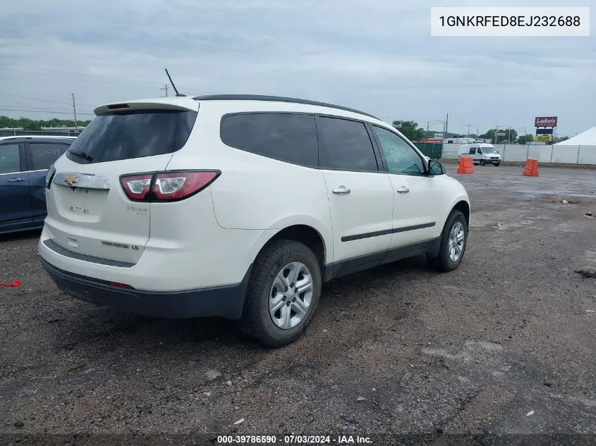 1GNKRFED8EJ232688 2014 Chevrolet Traverse Ls