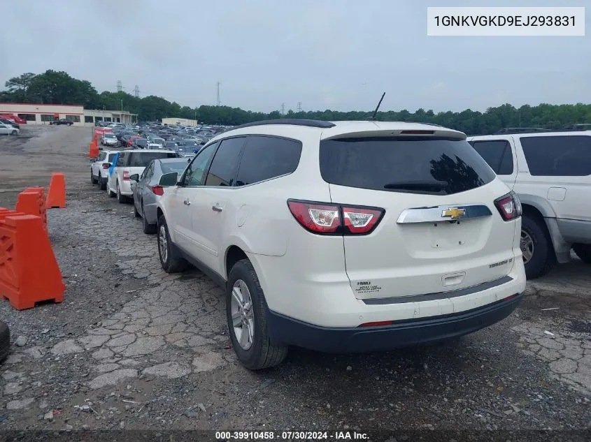 2014 Chevrolet Traverse 1Lt VIN: 1GNKVGKD9EJ293831 Lot: 39910458