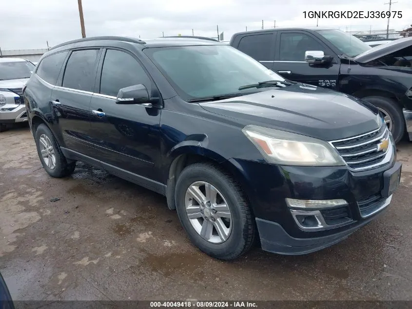 2014 Chevrolet Traverse 1Lt VIN: 1GNKRGKD2EJ336975 Lot: 40049418