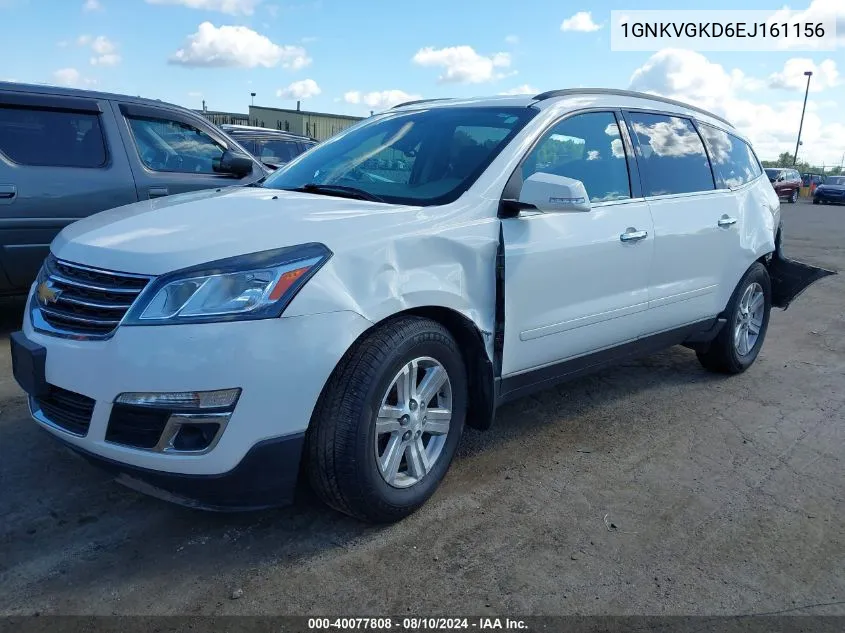 2014 Chevrolet Traverse 1Lt VIN: 1GNKVGKD6EJ161156 Lot: 40077808