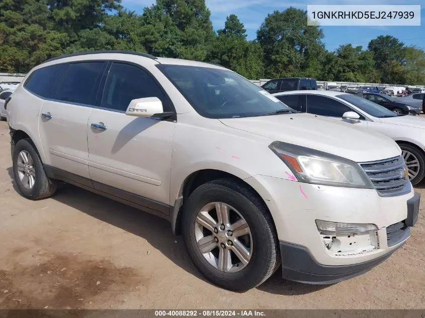 2014 Chevrolet Traverse 2Lt VIN: 1GNKRHKD5EJ247939 Lot: 40088292